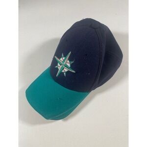 Seattle Mariners MLB Baseball Cap Hat Green Navy Adult Fitted